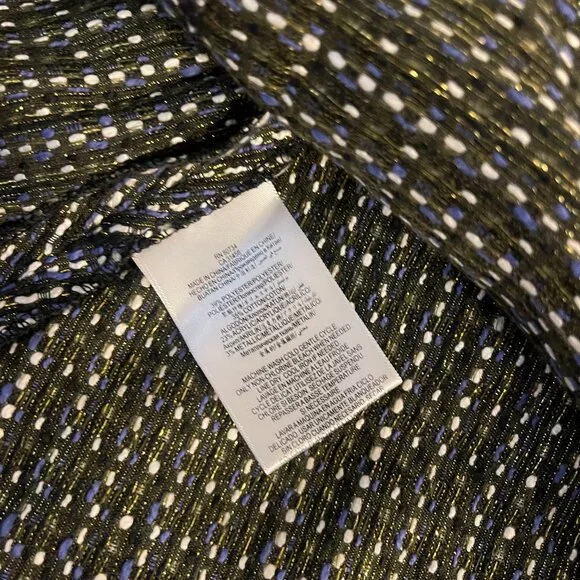 BCBGeneration Metallic Tweed Peplum Mini Skirt Size 6 - Picture 4 of 6